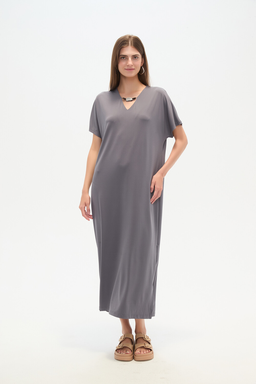 Vestido Oasina Azul Piedra