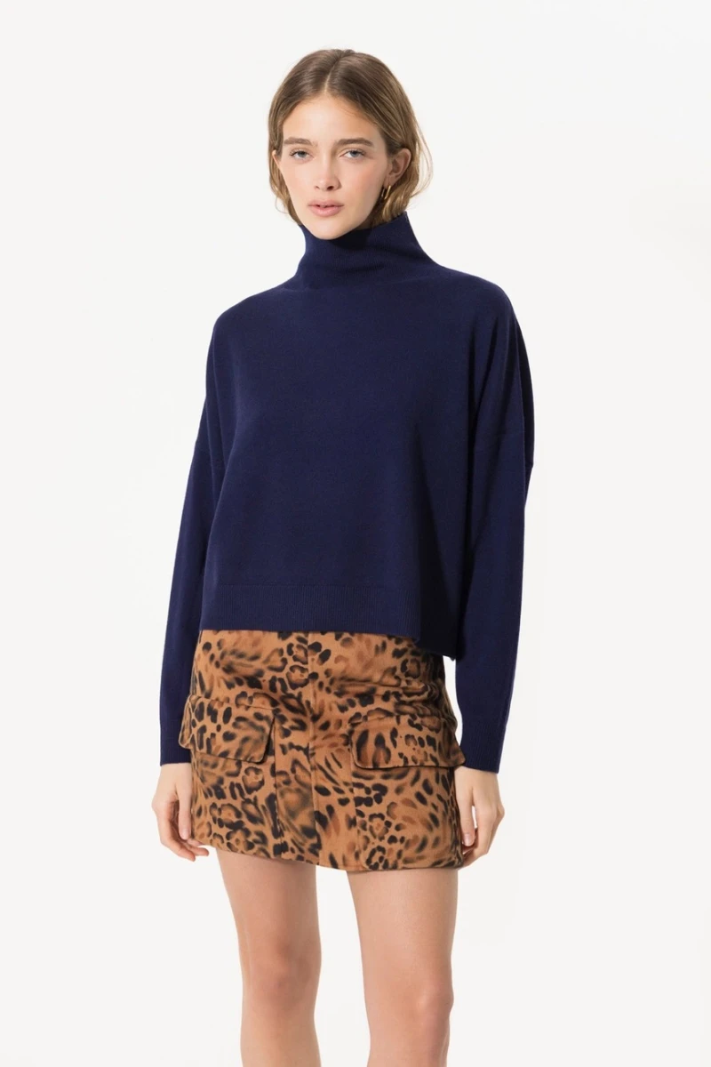 Polera Warm Azul Marino