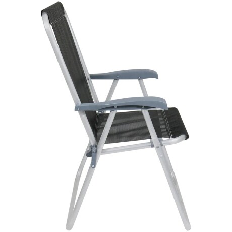 Silla Alta Bel Aluminio Comfort Poliéster De Pvc Ub NEGRO