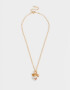 Collares Cortos Con perlas Collar Corto Con Perla Con Strass - Dorado