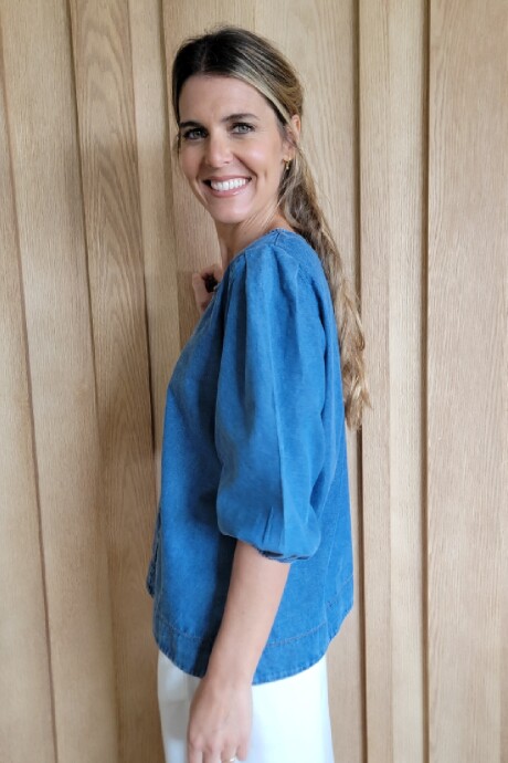 Blusa Petunia Denim Azul