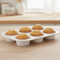 Molde para muffin x6 antiadherente 27,5x18,5x3,5 cm BLANCO
