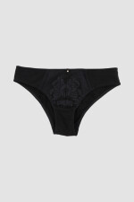 Bikini estampado c/punt. Negro