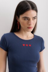 T-shirt Nera Azul