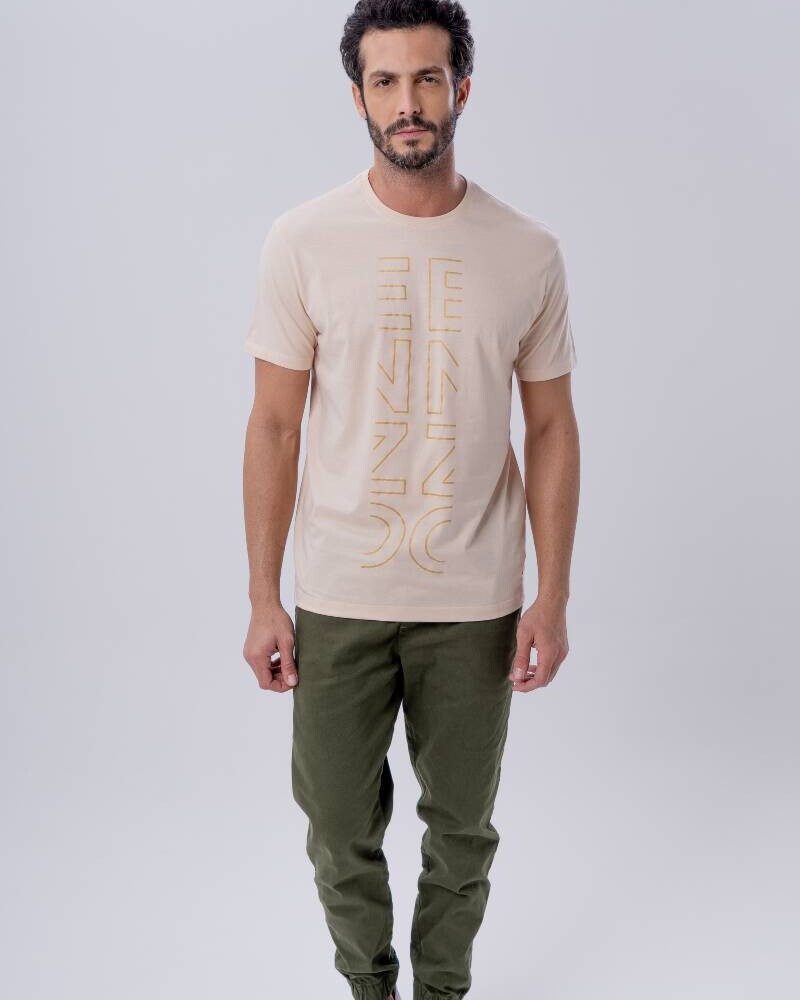 Remera manga corta Beige