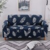 Funda Sillón 1 Cuerpo Estampada Hojas Azules