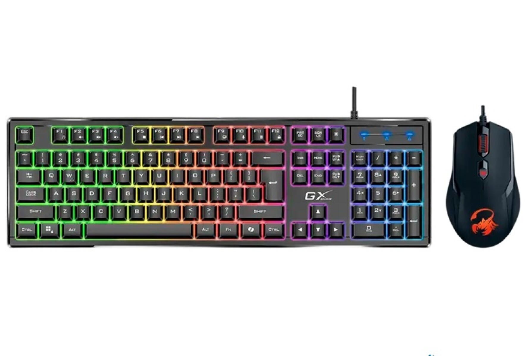 Combo Genius Scorpion KM-GX6 Teclado y Mouse Rgb 