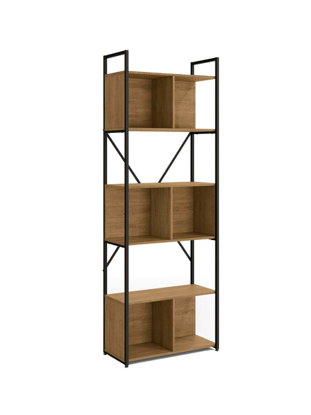 ESTANTE CON NICHOS NEGRO