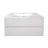 Mueble de baño suspendido White 80 cm con bacha de loza Mueble De Baño Suspendido White 80 Cm Con Bacha De Loza