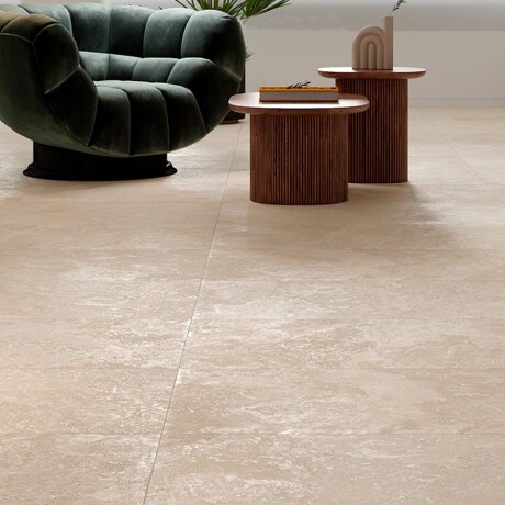 Porcelanato Rectificado Travertino Satinado 60X120Cm Piso Pared GAMAS DE BEIGE