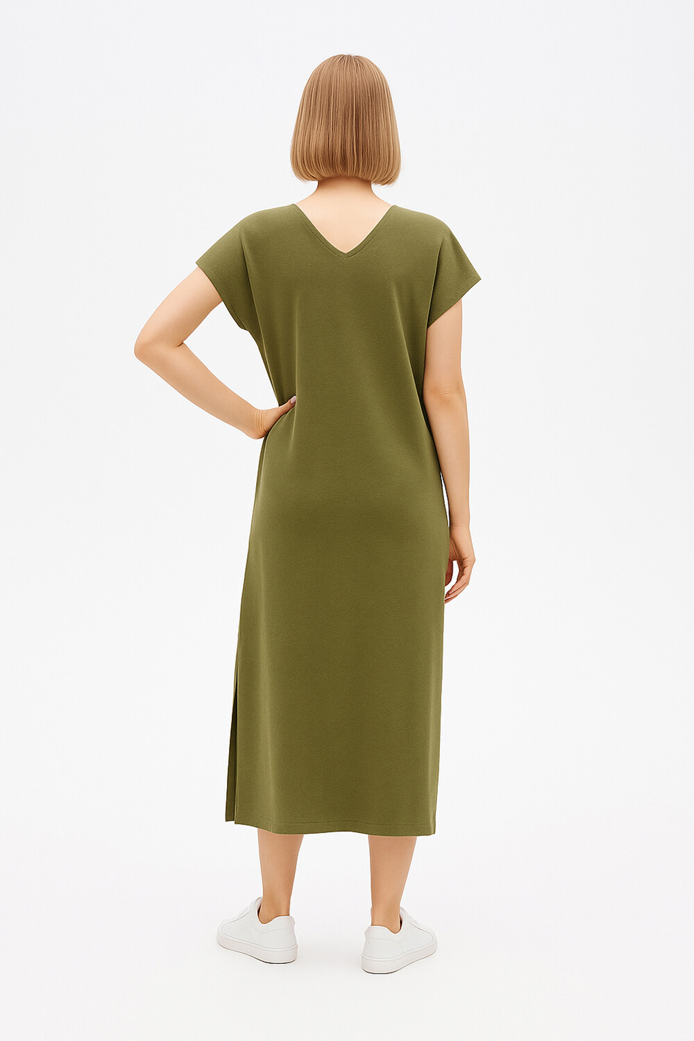 Vestido Boreas Verde Oliva Oscuro