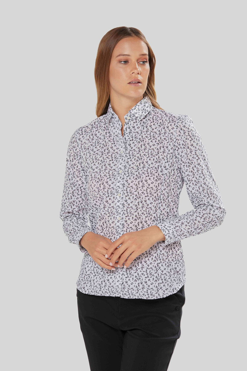 CAMISA ESTAMPADA - Negro 