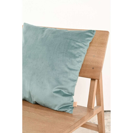 Almohadón Velvet Cuadrado Verde Agua