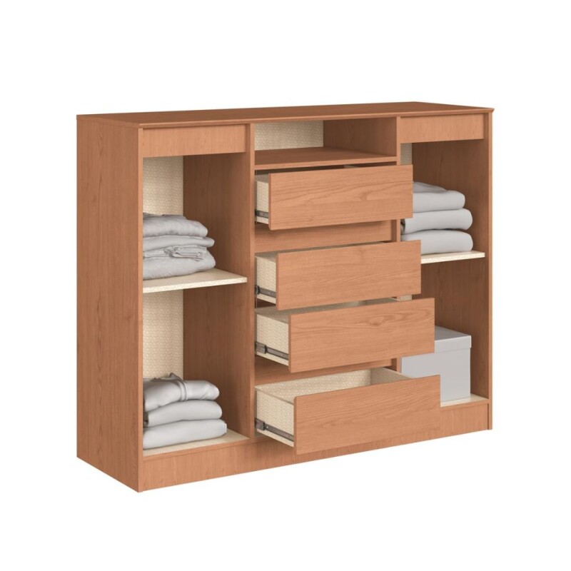 Cómoda Alba 4 Cajones 2 Puertas Cedro Cómoda Alba 4 Cajones 2 Puertas Cedro