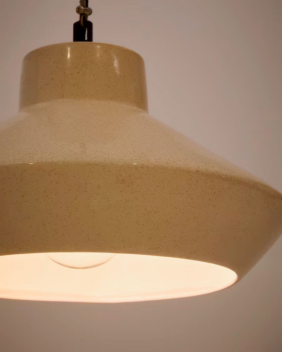 Lámpara de techo Portol de cerámica beige Lámpara de techo Portol de cerámica beige
