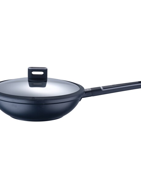 WOK 28X8CM ALUMINIO FUNDIDO C/TAPA INDIGO MP WOK 28X8CM ALUMINIO FUNDIDO C/TAPA INDIGO MP