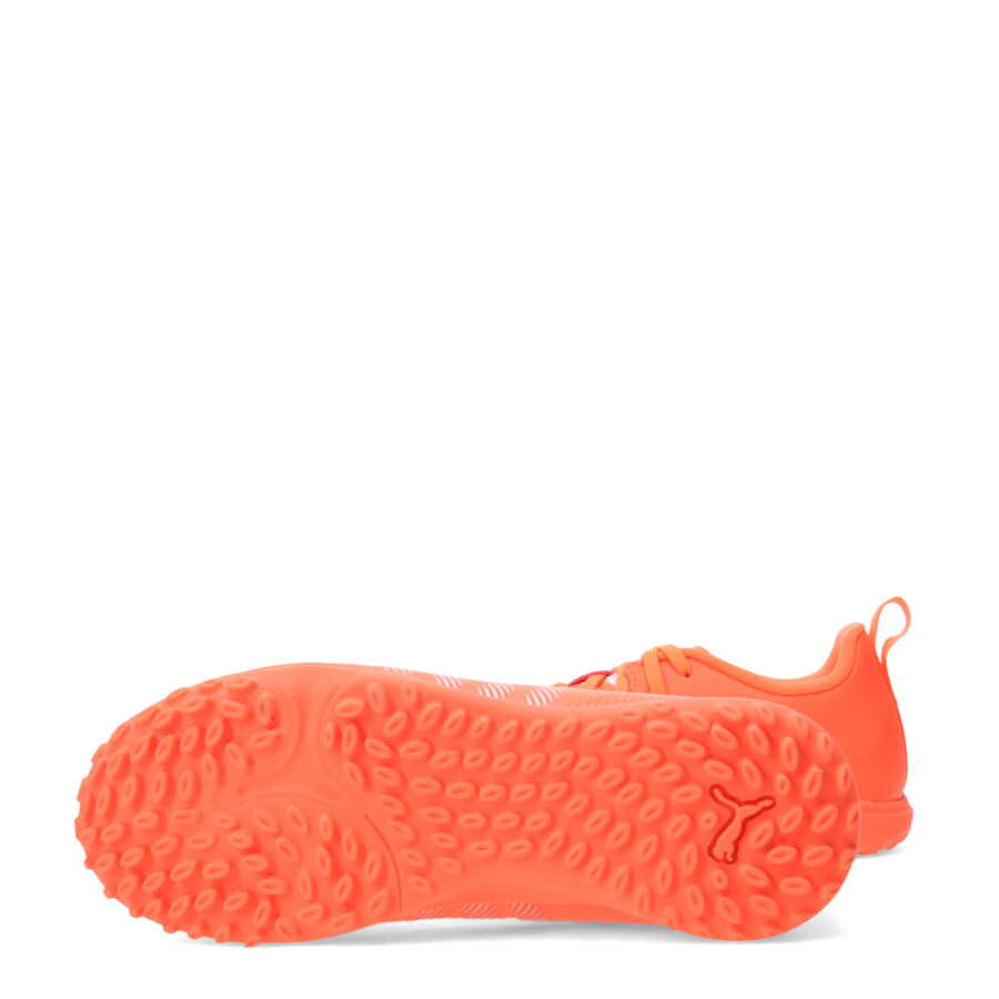 Championes de Niños Puma Futbol 5 Future 9 Play Tt Jrs Naranja - Blanco