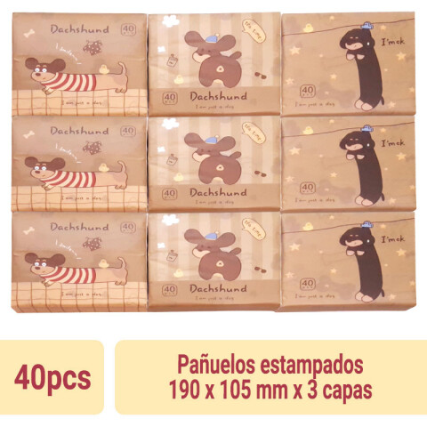 Pañuelos estampados 40 hojas Pañuelos Estampados 40 Hojas
