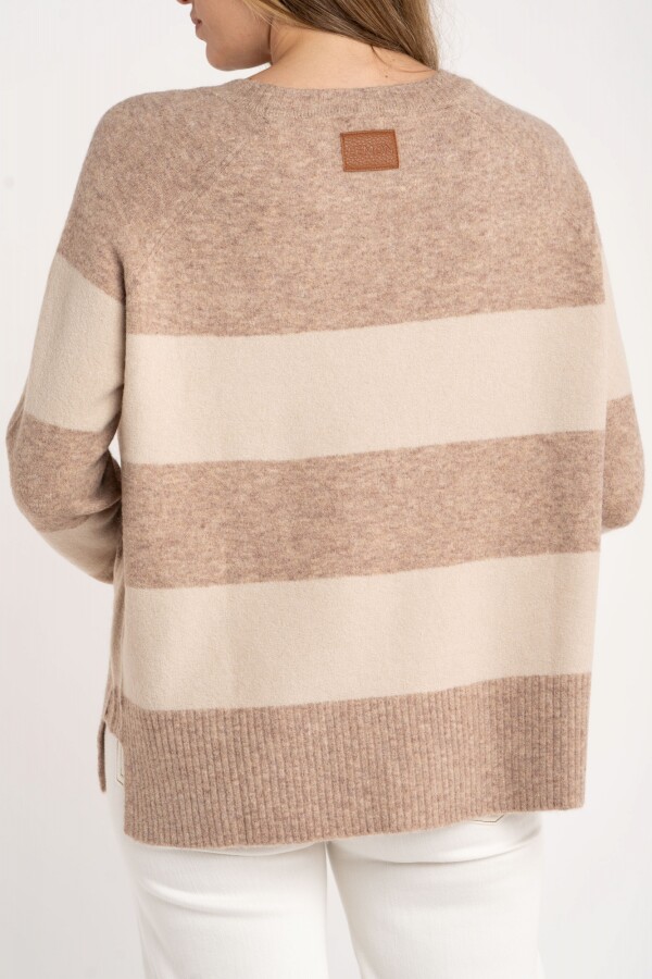 Sweater Rayado Mocha