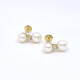 Caravanas En Oro 18K, Perlas Y Zirconias Caravanas En Oro 18K, Perlas Y Zirconias