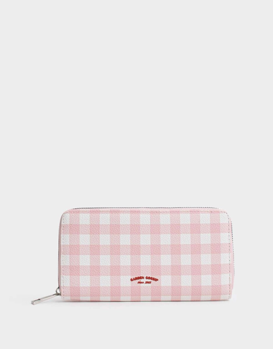 Billetera Fichero Negro - Estampado Geometrico 