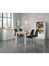 Silla de comedor HAVNDAL negro/cromo Silla de comedor HAVNDAL negro/cromo
