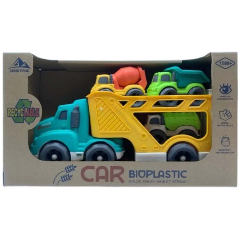 Camión de Juguete Transportador Obras Camión de Juguete Transportador Obras