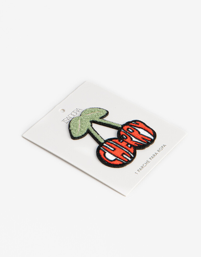 Pañuelos Raso Parche Para Ropa Custom Isa - Rojo Cereza