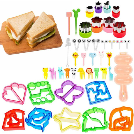 Kit De Accesorios Cortadores De Pan Y Frutas Galletas Coc001004