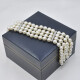 Hermosa Pulsera Perlas Cultivo 4 Vueltas Con Trabas Y Broche En Oro Blanco Y Brillantes Hermosa Pulsera Perlas Cultivo 4 Vueltas Con Trabas Y Broche En Oro Blanco Y Brillantes