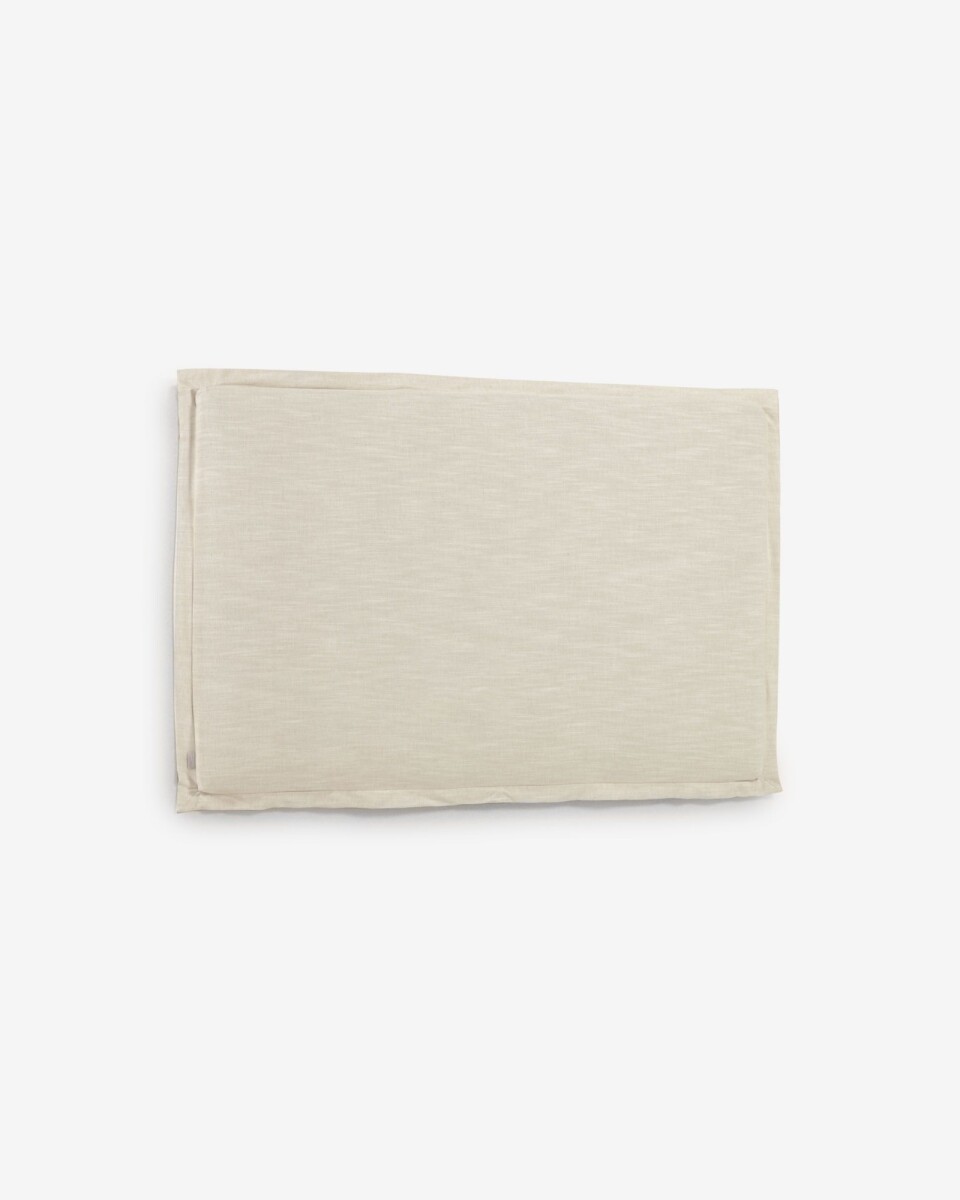 Cabecero desenfundable Tanit de lino - blanco para cama de 160 cm 