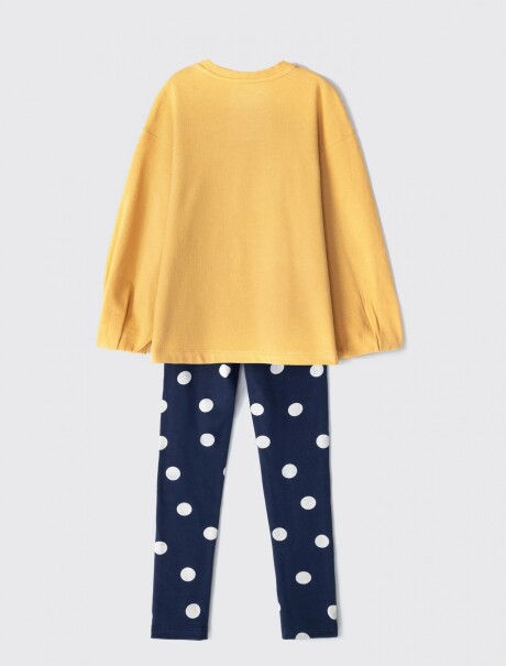 CONJUNTO INFANTIL ESTAMPADO AMARILLO