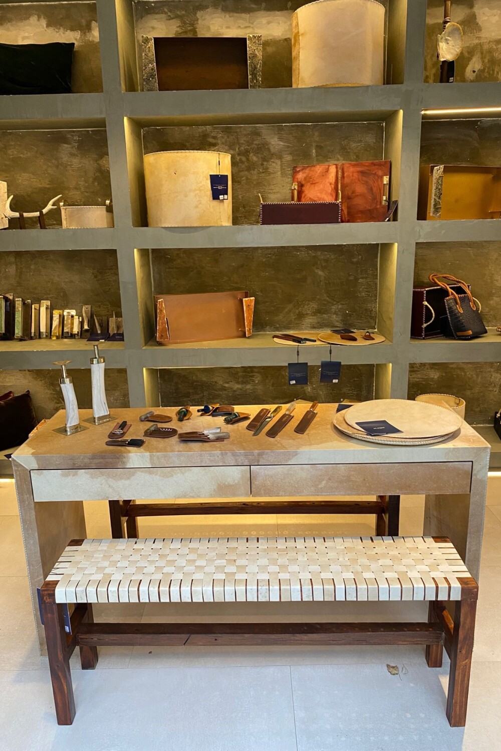 Banqueta Lonja Trenzada lonja clara