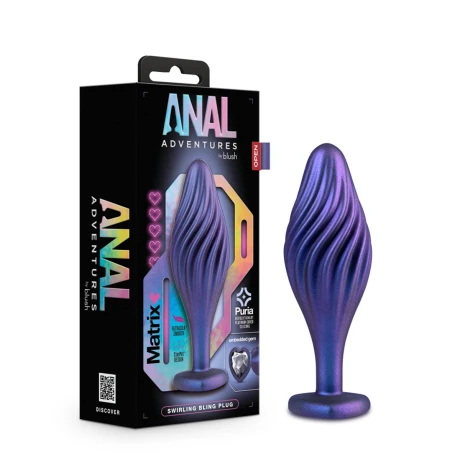 Anal Adventures Matrix Swirling Bling Plug Anal Adventures Matrix Swirling Bling Plug