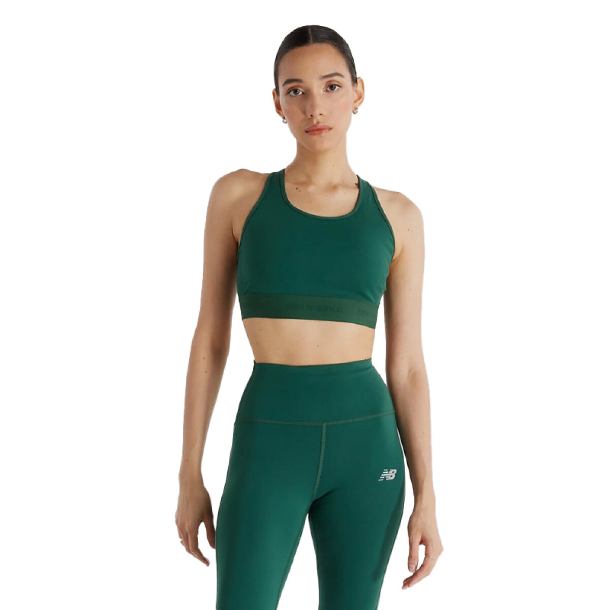 Top New Balance Sleek Medium Support - Verde 