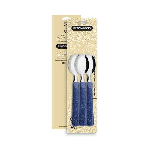 Set X3 Cucharitas Glow de Simonaggio AZUL