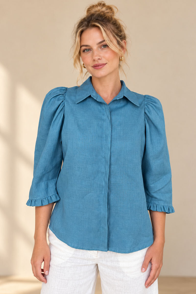 Camisa palma - Menta 