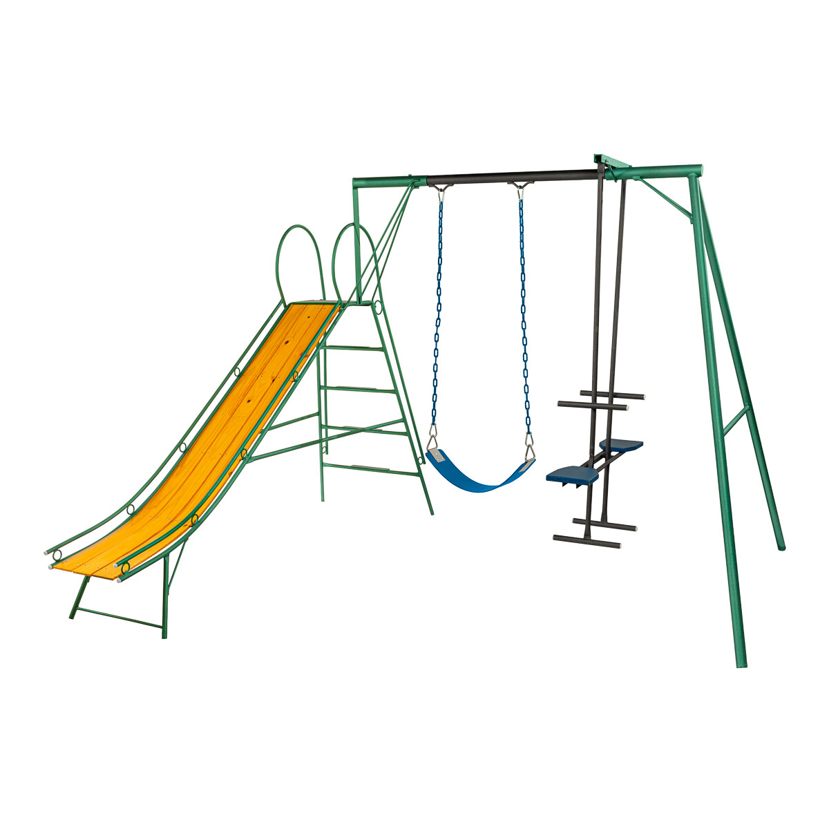 Juego Combinado Infantil con tobogán N°3. caballito y 1 hamaca de cincha 