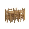 Juego De Comedor 6 Sillas - Corona - Madera Natural