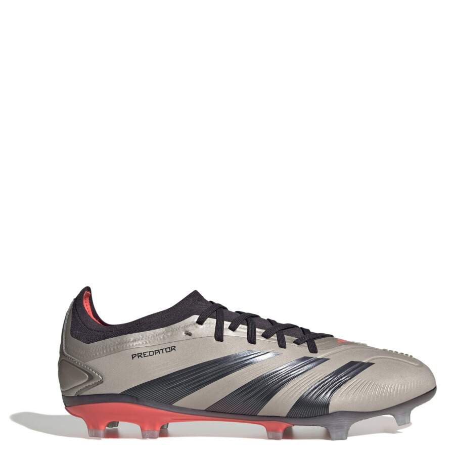 Championes de Hombre Adidas Predator Pro FG Plateado - Negro