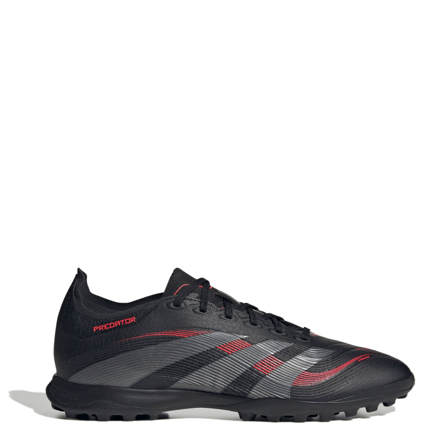 Championes de Fútbol 5 Hombre Adidas Predator League Turf Negro - Gris - Rojo