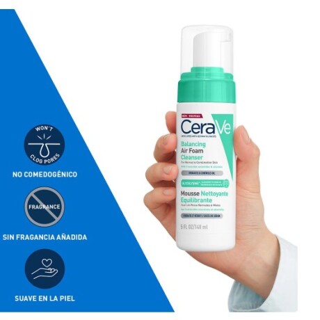 Cerave Air Foam reequilibrante mousse limpiador 148 ml Cerave Air Foam reequilibrante mousse limpiador 148 ml
