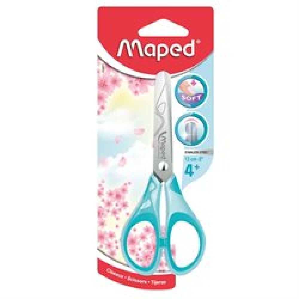 Tijera Soft Pastel 13Cm Blister Maped Essentials #TIJERA MAPED ESSENTIALS SOFT PASTEL 13CM BLISTER