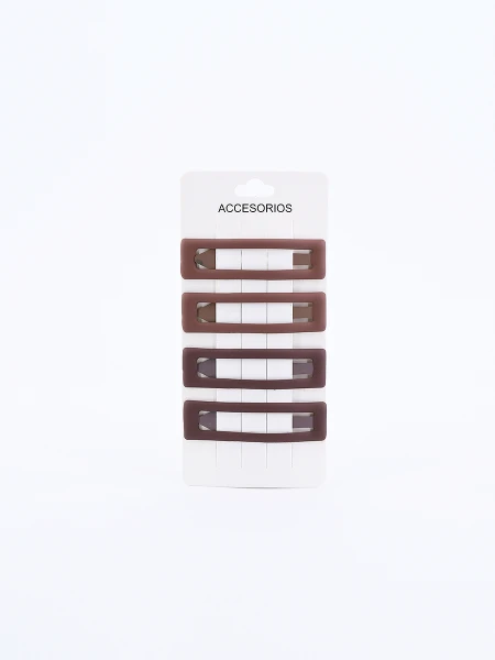 BROCHE SET X 4 MARRON
