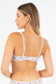 Bralet kitty & friends stripes Blanco