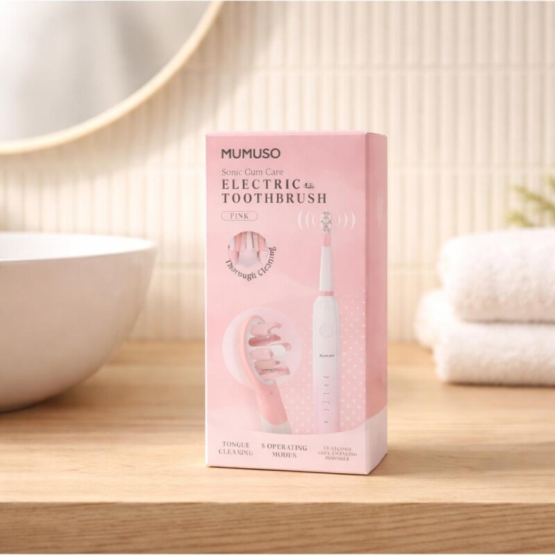 CEPILLO ELÉCTRICO SONIC PARA CUIDADO DE ENCÍAS COLOR ROSA CEPILLO ELÉCTRICO SONIC PARA CUIDADO DE ENCÍAS COLOR ROSA
