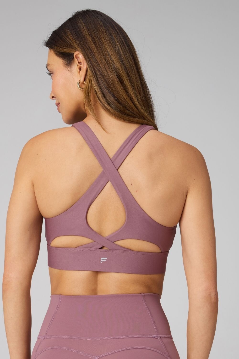 Top No-Bounce High Impact Sports Bra Mujer Mushroom Mauve/Deja Vu