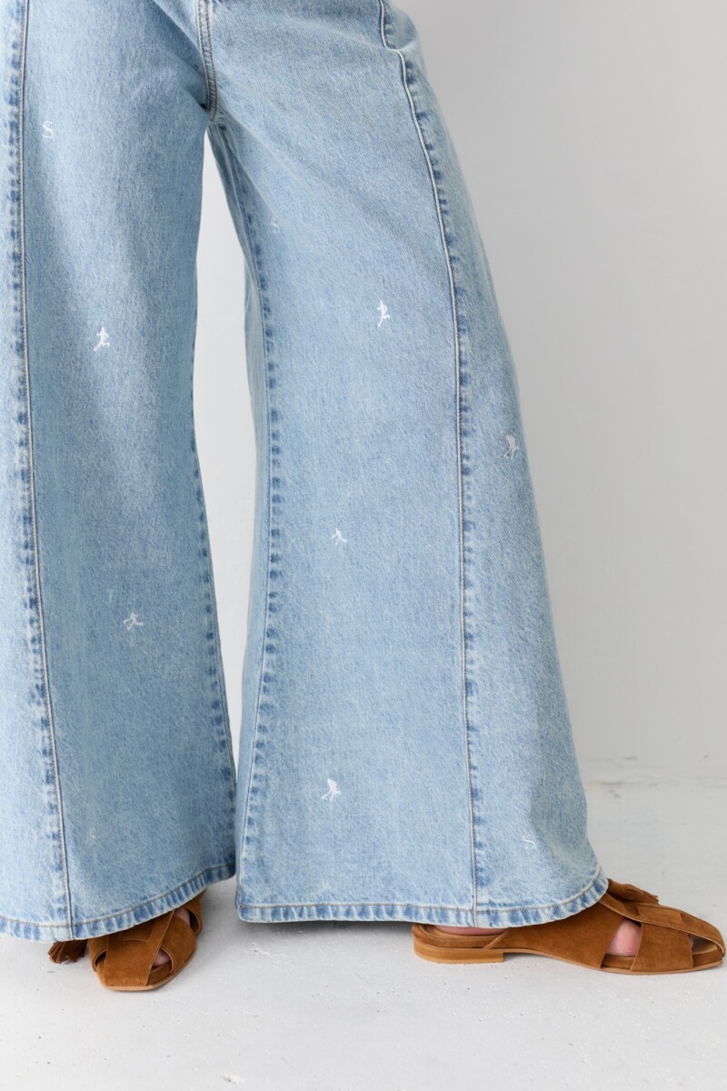 PRE VENTA JEAN WIDE XL SPORTS Celeste