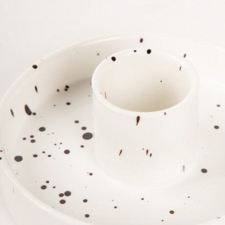 CANDELABRO NET DOTS Blanco/Gris