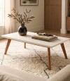 Mesa de Centro Classic Conjunto Li­nea Manhattan Blanco